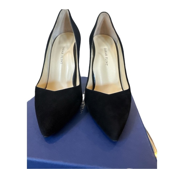 Sarah Flint Perfect Pump 100 in Black Suede Size 41/ US 10 New With Box - Picture 11 of 15